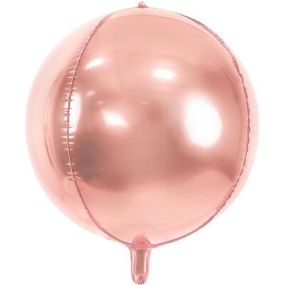 Partydeco Luftballon Sphere Rosegold 40cm (1x) Partydeco Luftballon Sphere Rosegold 40cm (1x)