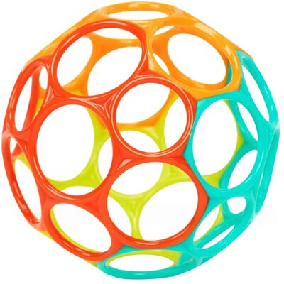 Bright Starts, Greifling, 12288 Oball Classic Easy-Grasp Toy - Orange/Teal Bright Starts, Greifling, 12288 Oball Classic Easy-Grasp Toy - Orange/Teal