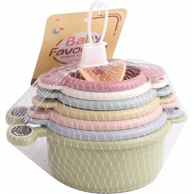 Lobbes Wasserfall-Badetassen Pastell, 8 Stk. Lobbes Wasserfall-Badetassen Pastell, 8 Stk.