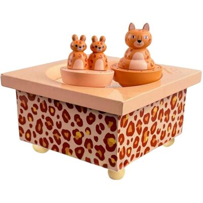 Trousselier, Spieluhr, Spieluhr mit tanzenden Leoparden, magnetisch Trousselier, Spieluhr, Spieluhr mit tanzenden Leoparden, magnetisch