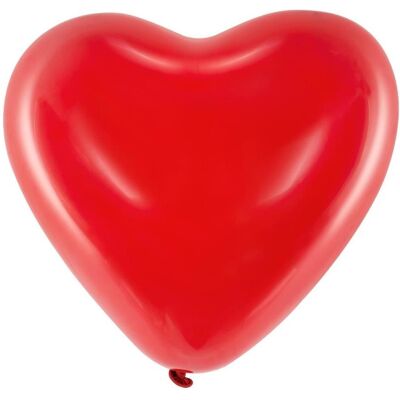 Partydeco Herzluftballons - Rot 40cm (6 Stck.) (6x) Partydeco Herzluftballons - Rot 40cm (6 Stck.) (6x)