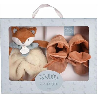 Doudou et Compagnie, Schmusetuch, Timo Geschenkset Schmusetuch und Schuhe 18cm (18 x 19 cm) Doudou et Compagnie, Schmusetuch, Timo Geschenkset Schmusetuch und Schuhe 18cm (18 x 19 cm)
