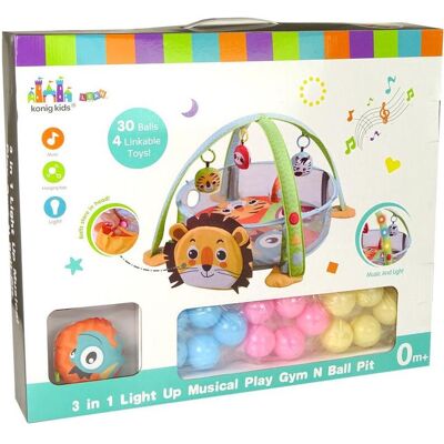Lean Toys, Krabbeldecke + Spielbogen, Spielmatte - Pool mit Bällen Lean Toys, Krabbeldecke + Spielbogen, Spielmatte - Pool mit Bällen