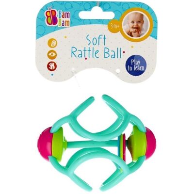 Bambam, Babyrassel, Gummiball mit Rassel BAM BAM Bambam, Babyrassel, Gummiball mit Rassel BAM BAM
