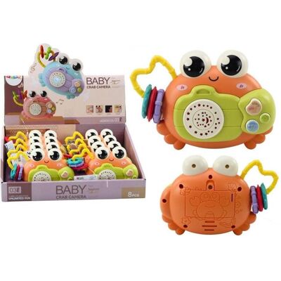 Lean Toys, Babyrassel, Orange Rassel-Kamerakrabbe Lean Toys, Babyrassel, Orange Rassel-Kamerakrabbe