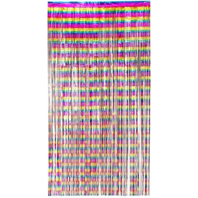 Boland Lamettavorhang Regenbogen Metallic 200 x 100cm (1 Stk.) Boland Lamettavorhang Regenbogen Metallic 200 x 100cm (1 Stk.)