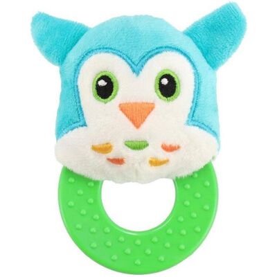 Baby Mix, Babyrassel, Eule Plüschrassel mit Biss Baby Mix, Babyrassel, Eule Plüschrassel mit Biss