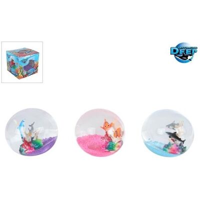 Hipo Destination Deep Ocean Ball mit Meeresbewohnern, 9cm Hipo Destination Deep Ocean Ball mit Meeresbewohnern, 9cm