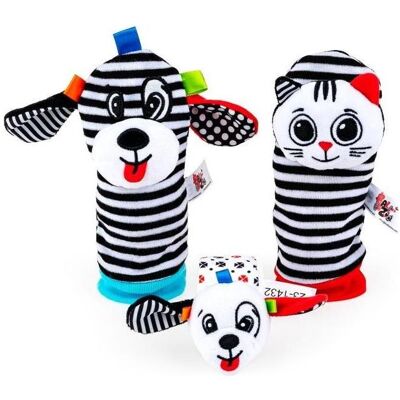 Bali Bazoo, Babyrassel, Socken- und Rasselset für die Hand Bali Bazoo, Babyrassel, Socken- und Rasselset für die Hand