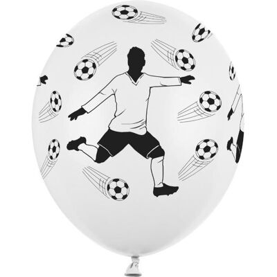 Partydeco Ball Fussballer 30cm (6St.) (6x) Partydeco Ball Fussballer 30cm (6St.) (6x)