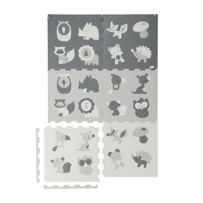 Relaxdays, Spielteppich + Spielmatte, Puzzlematte Tiere (50 x 50 cm) Relaxdays, Spielteppich + Spielmatte, Puzzlematte Tiere (50 x 50 cm)