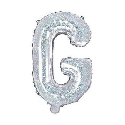 Partydeco Foil Balloon Letter "G", 35cm, holographic (1 pkt / 1 pc.) (1 Stk.) Partydeco Foil Balloon Letter "G", 35cm, holographic (1 pkt / 1 pc.) (1 Stk.)