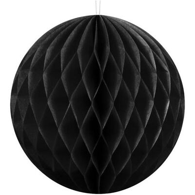 Partydeco Honeycomb Ball, black, 10cm (1 pkt / 1 pc.) (1 Stk.) Partydeco Honeycomb Ball, black, 10cm (1 pkt / 1 pc.) (1 Stk.)
