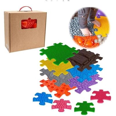 Askato, Spielteppich + Spielmatte, Orthopädische sensorische Bodenmatte 7 Elemente + 4 kleine (30 x 30 cm) Askato, Spielteppich + Spielmatte, Orthopädische sensorische Bodenmatte 7 Elemente + 4 kleine (30 x 30 cm)