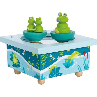 Trousselier, Spieluhr, Spieluhr mit tanzenden Frösche, magnetisch Trousselier, Spieluhr, Spieluhr mit tanzenden Frösche, magnetisch