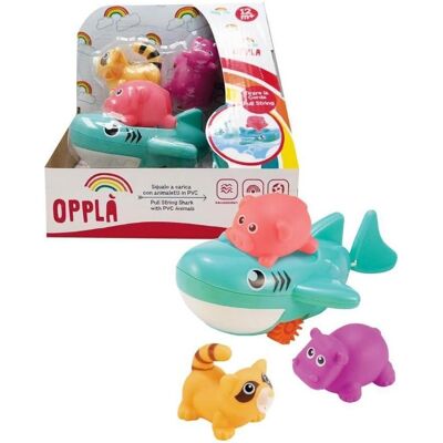 ODS Opplà - Squalo retrocaricaGioco bagnetto con 3 animaletti in PVC ODS Opplà - Squalo retrocaricaGioco bagnetto con 3 animaletti in PVC