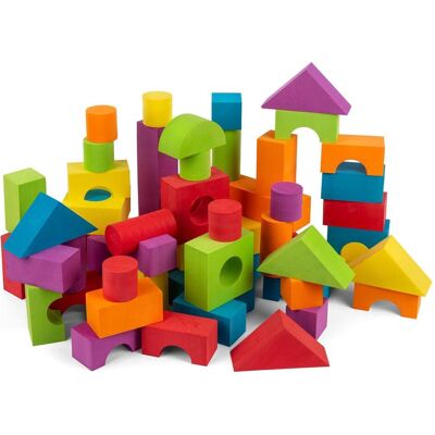 B Beez - Foam Blocks, 60 Pcs (53007) B Beez - Foam Blocks, 60 Pcs (53007)