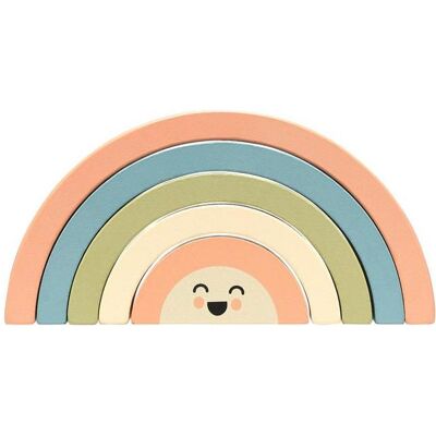 Pearhead Stapelbares Regenbogenspiel aus Holz Pearhead Stapelbares Regenbogenspiel aus Holz