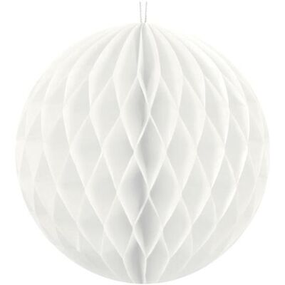 Partydeco Honeycomb Ball, white, 10cm (1 pkt / 1 pc.) (1 Stk.) Partydeco Honeycomb Ball, white, 10cm (1 pkt / 1 pc.) (1 Stk.)
