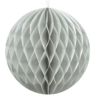 Partydeco Honeycomb Ball, light grey, 10cm (1 pkt / 1 pc.) (1 Stk.) Partydeco Honeycomb Ball, light grey, 10cm (1 pkt / 1 pc.) (1 Stk.)
