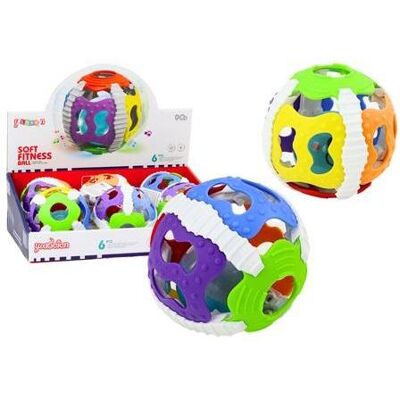 Lean Toys, Greifling, Sensorischer Gummiball mit leichten Geräuschen Lean Toys, Greifling, Sensorischer Gummiball mit leichten Geräuschen