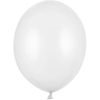 Partydeco Strong Balloons 30cm, Metallic Pure White (1 pkt / 100 pc.) (100x) Partydeco Strong Balloons 30cm, Metallic Pure White (1 pkt / 100 pc.) (100x)