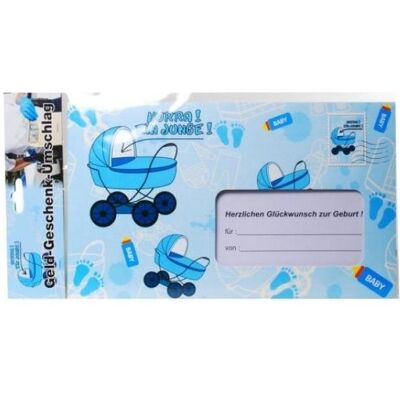 Magni Udo Schmidt GmbH & Co Briefumschlag Hurra EIN Junge Geldgeschenk zur Geburt blau-Weiss 18x30cm (1x) Magni Udo Schmidt GmbH & Co Briefumschlag Hurra EIN Junge Geldgeschenk zur Geburt blau-Weiss 18x30cm (1x)