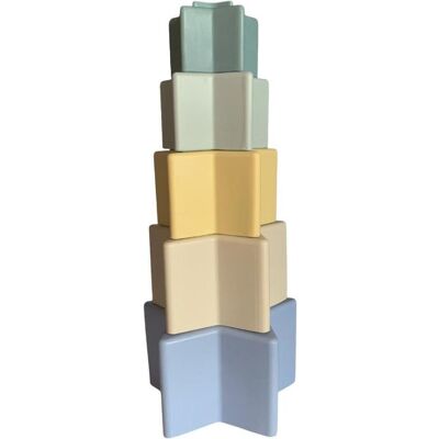 Magni - Silicone Stacking Tower with Star Shaped Boxes (5559) Magni - Silicone Stacking Tower with Star Shaped Boxes (5559)