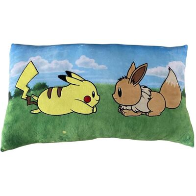 Lyo, Kinderkissen, Pokemon - Pikachu & Eevee (40 x 40 cm) Lyo, Kinderkissen, Pokemon - Pikachu & Eevee (40 x 40 cm)