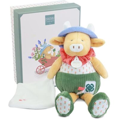 Doudou et Compagnie, Schmusetuch, Kuh Aneth mit Schmusetuch 28cm Doudou et Compagnie, Schmusetuch, Kuh Aneth mit Schmusetuch 28cm