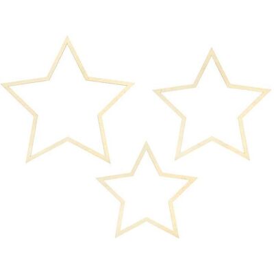 Partydeco Hanging decorations Stars, mix (1 pkt / 3 pc.) (3 Stk.) Partydeco Hanging decorations Stars, mix (1 pkt / 3 pc.) (3 Stk.)