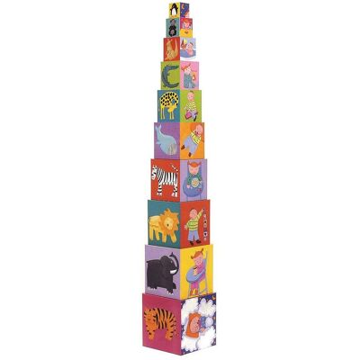 Djeco Pyramide Rigolos (10 Würfel) Djeco Pyramide Rigolos (10 Würfel)