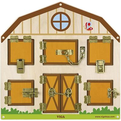 Babu Holz Schloss & Schlüssel Haus - Holzspielzeug für Kinder Babu Holz Schloss & Schlüssel Haus - Holzspielzeug für Kinder