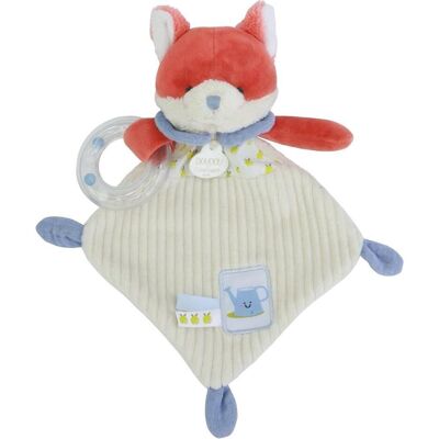 Doudou et Compagnie, Schmusetuch, Fuchs Renard Schmusetuch mit Rassel 21cm Doudou et Compagnie, Schmusetuch, Fuchs Renard Schmusetuch mit Rassel 21cm