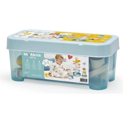 Ecoiffier Abrick 3-in-1 Babyspielzeug in Aufbewahrungsbox - 23-teilig. Ecoiffier Abrick 3-in-1 Babyspielzeug in Aufbewahrungsbox - 23-teilig.