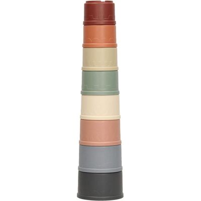 Lobbes Stapelbecher Pastell, 8 Stück. Lobbes Stapelbecher Pastell, 8 Stück.
