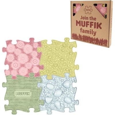 Muffik, Spielteppich + Spielmatte, Sensorische Bodenmatte 4 Elemente (29.79 x 29.79 cm) Muffik, Spielteppich + Spielmatte, Sensorische Bodenmatte 4 Elemente (29.79 x 29.79 cm)