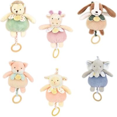 Doudou et Compagnie, Spieluhr, Rikiki Tiere Musikspieluhr, 20cm 6x1ass (MQ6) Doudou et Compagnie, Spieluhr, Rikiki Tiere Musikspieluhr, 20cm 6x1ass (MQ6)
