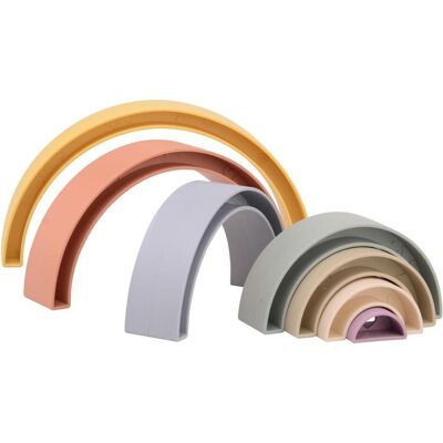 Johntoy Happy World Bio Kunststoffstapel Regenbogen - Stapelspielzeug Johntoy Happy World Bio Kunststoffstapel Regenbogen - Stapelspielzeug