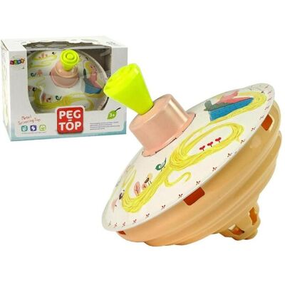 Lean Toys Rapunzel-Kreisel, gelbes Metall Lean Toys Rapunzel-Kreisel, gelbes Metall