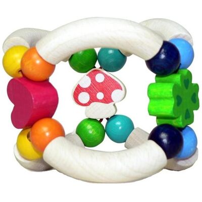 Hess 11017 Baby Rassel - Holzspielzeug, 9cm, EN 71 Hess 11017 Baby Rassel - Holzspielzeug, 9cm, EN 71