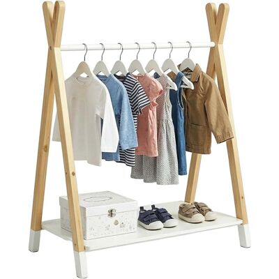 Relaxdays, Kindergarderobe, Kinder-Kleiderständer (80 x 40 x 100 cm) Relaxdays, Kindergarderobe, Kinder-Kleiderständer (80 x 40 x 100 cm)