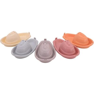 Johntoy Happy World Bio-Badeboote aus Kunststoff, 5 Stk Johntoy Happy World Bio-Badeboote aus Kunststoff, 5 Stk