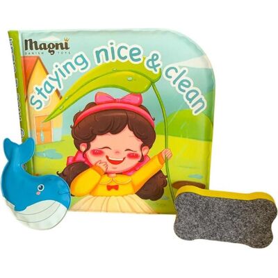 Magni - Bath book with color reaction, happy kid (5728) Magni - Bath book with color reaction, happy kid (5728)