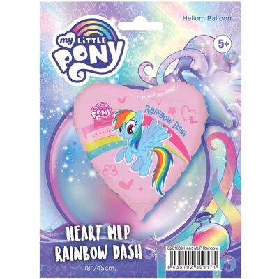 Flexmetal FX Pony Folienballon mit Regenbogen 46cm (1x) Flexmetal FX Pony Folienballon mit Regenbogen 46cm (1x)