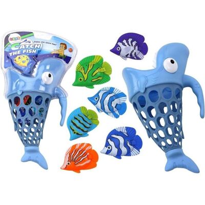 Lean Toys Haifisch-Angelkorb mit Griff Lean Toys Haifisch-Angelkorb mit Griff