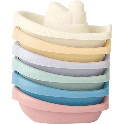 Badeboote Pastell, 6 Stk. Badeboote Pastell, 6 Stk.