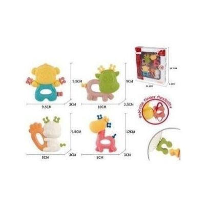 MADE, Babyrassel, Tierrassel 4 Stk MADE, Babyrassel, Tierrassel 4 Stk