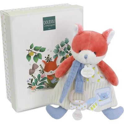 Doudou et Compagnie, Schmusetuch, Fuchs Renard Schmusetuch mit Schnullerhalter 19cm Doudou et Compagnie, Schmusetuch, Fuchs Renard Schmusetuch mit Schnullerhalter 19cm
