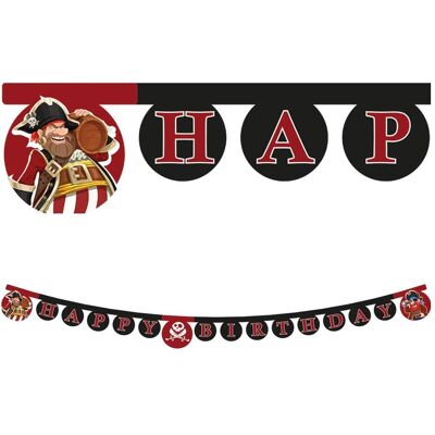 Magni Papierbanner Happy Birthday Pirat FSC-Mix (1 Stk.) Magni Papierbanner Happy Birthday Pirat FSC-Mix (1 Stk.)